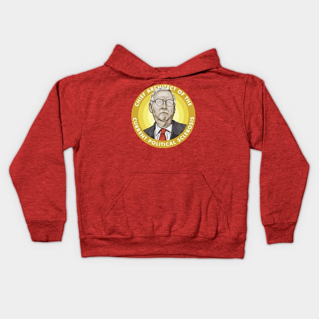 Mitch McConnell Kids Hoodie by Ronlewhorn Industries